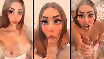 Cute Ahegao Teen Gets Covered In Cumshot In German Hentai