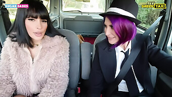 Greek Babe Elena Hatzi'S Lesbian Taxi Adventure