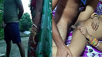 Indian Neighbor Caught Masturbating On Rooftop And Brought Inside For Sex